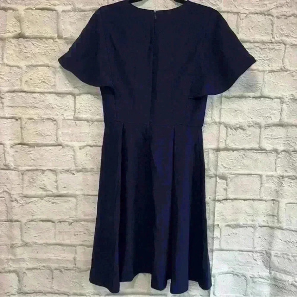 Lark & Ro Navy Blue Dress Lined Women's Size Small Short Sleeve - Picture 5 of 7